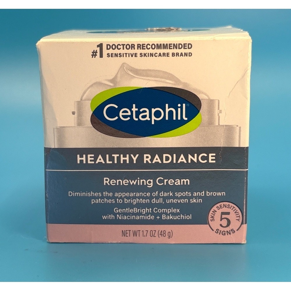 Cetaphil Healthy Radiance Renewing Cream With Niacinamide Bakuchiol 1.7 oz.NEW